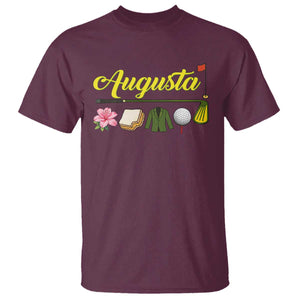 Augusta Georgia Golf Traditions Vintage T Shirt Pimento Cheese Southern Golfing Fan TS10 Maroon Print Your Wear