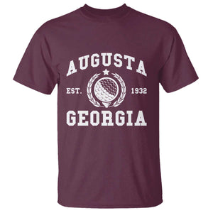 Generic Augusta Georgia T Shirt Vintage Style Golf Pullover Golf Lover Gift TS10 Maroon Print Your Wear