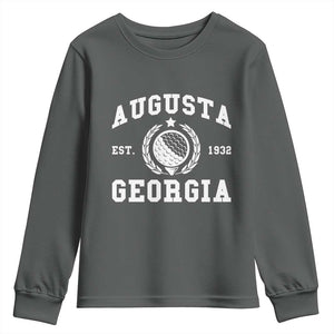 Generic Augusta Georgia Youth Sweatshirt Vintage Style Golf Pullover Golf Lover Gift TS10 Dark Heather Print Your Wear