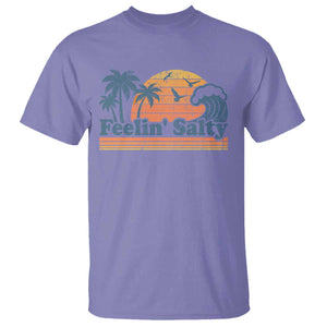 Funny Feelin Salty T Shirt Retro Beach Summer Vacation TS10 Violet Print Your Wear