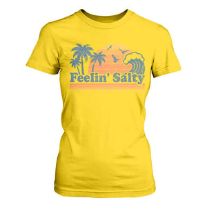 Funny Feelin Salty T Shirt For Women Retro Beach Summer Vacation TS10 Daisy Print Your Wear