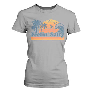 Funny Feelin Salty T Shirt For Women Retro Beach Summer Vacation TS10 Sport Gray Print Your Wear