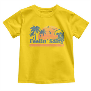 Funny Feelin Salty Toddler T Shirt Retro Beach Summer Vacation TS10 Daisy Print Your Wear