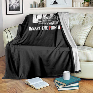 Funny Firefighter Throw Blanket WTF What The Firetruck Fireman Gift TS10 Print Your Wear