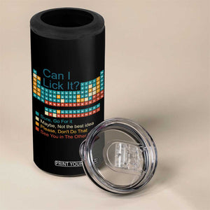 Can I Lick It Periodic Table 4 in 1 Can Cooler Tumbler Funny Chemistry Science Teacher Student TS10 Print Your Wear