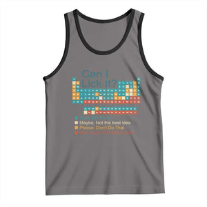 Can I Lick It Periodic Table Tank Top Funny Chemistry Science Teacher Student TS10 Deep Heather Black Print Your Wear