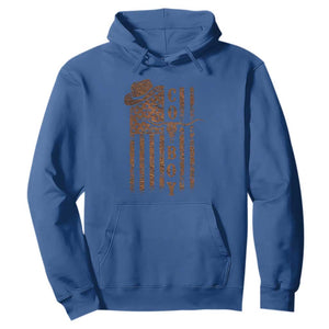 Retro Cowboy Hoodie USA Flag Texas Western Country Rodeo Southern