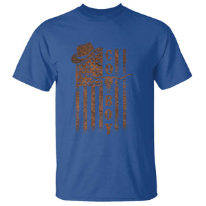 Retro Cowboy T Shirt USA Flag Texas Western Country Rodeo Southern