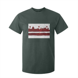 Washington DC Flag T Shirt For Kid TS10 Dark Forest Green Print Your Wear