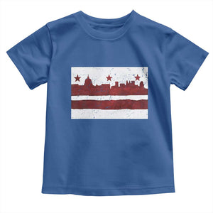Washington DC Flag Toddler T Shirt TS10 Royal Blue Print Your Wear