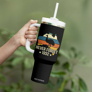 Never Forget 1932 Emu War Tumbler With Handle Funny Emu Lover Zookeeper TS10 Print Your Wear