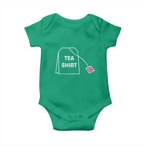 I Love English Tea UK Flag Baby Onesie Vintage British Humor TS10 Irish Green Print Your Wear