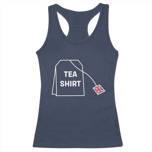 I Love English Tea UK Flag Racerback Tank Top Vintage British Humor TS10 Navy Print Your Wear
