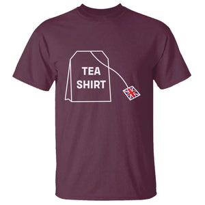 I Love English Tea UK Flag T Shirt Vintage British Humor TS10 Maroon Print Your Wear