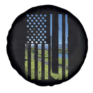 American Flag Golf Spare Tire Cover Golfer Funny Golf Club Golfing TS10 Print Your Wear