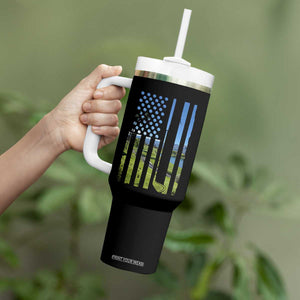 American Flag Golf Tumbler With Handle Golfer Funny Golf Club Golfing TS10 Print Your Wear
