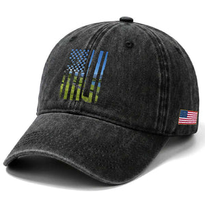 American Flag Golf Washed Cotton Baseball Cap Golfer Funny Golf Club Golfing TS10 Print Your Wear