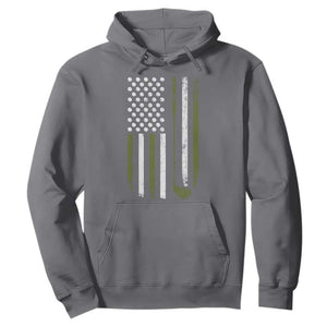 Retro American Flag Golf Hoodie Golfer Funny Golf Club Golfing TS10 Charcoal Print Your Wear