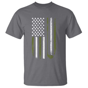 Retro American Flag Golf T Shirt Golfer Funny Golf Club Golfing TS10 Charcoal Print Your Wear