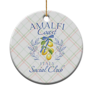 Amalfi Coast Ceramic Ornament Sorrento Italy Vacation Gift TS10 1pc Christmas Plaid Print Your Wear