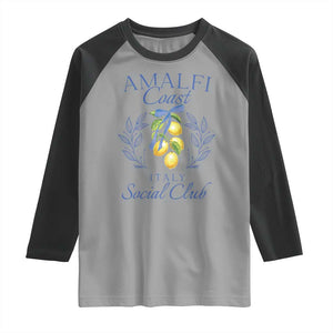 Amalfi Coast Raglan Shirt Sorrento Italy Vacation Gift TS10 Sport Gray Black Print Your Wear