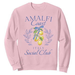 Amalfi Coast Sweatshirt Sorrento Italy Vacation Gift TS10 Light Pink Print Your Wear
