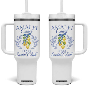 Amalfi Coast Tumbler With Handle Sorrento Italy Vacation Gift TS10 One Size: 40 oz White Print Your Wear