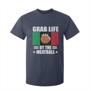 Funny Meatball T Shirt For Kid Italian Food Italy Flag TS10 Navy Print Your Wear