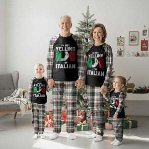 Funny Italian Plaid Pajama Set Im Not Yelling Im Italian Italy Flag TS10 Christmas Plaid Print Your Wear