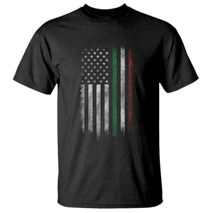 Italian American Flag T Shirt Retro Italy Flag Italian Family TS10 Black Print Your Wear