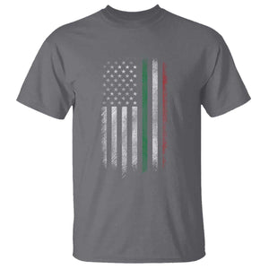 Italian American Flag T Shirt Retro Italy Flag Italian Family TS10 Charcoal Print Your Wear