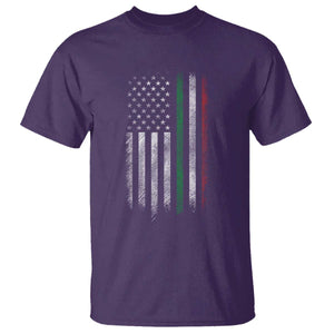 Italian American Flag T Shirt Retro Italy Flag Italian Family TS10 Purple Print Your Wear
