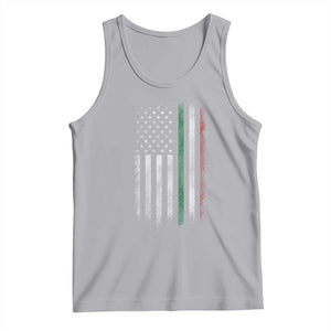 Italian American Flag Tank Top Retro Italy Flag Italian Family TS10 Athletic Heather Print Your Wear