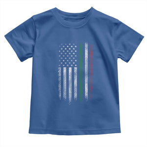 Italian American Flag Toddler T Shirt Retro Italy Flag Italian Family TS10 Royal Blue Print Your Wear