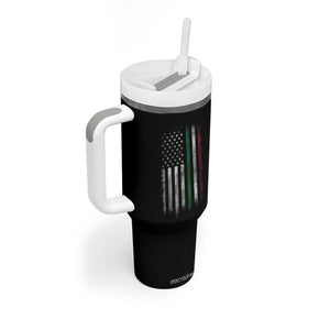 Italian American Flag Tumbler With Handle Retro Italy Flag Italian Family TS10 Print Your Wear