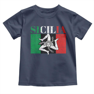 Italian Flag Toddler T Shirt Pisa Tower Colosseum Classic Scooter Retro TS10 Navy Print Your Wear