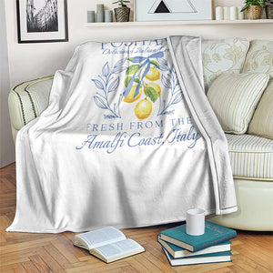 Positano Italy Throw Blanket Amalfi Coast Italian Lemons Town Italy Vacation TS10 Print Your Wear