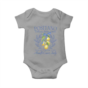 Positano Italy Baby Onesie Amalfi Coast Italian Lemons Town Italy Vacation TS10 Sport Gray Print Your Wear