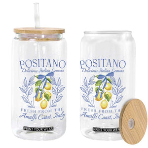 Positano Italy Glass Can Amalfi Coast Italian Lemons Town Italy Vacation TS10 Print Your Wear