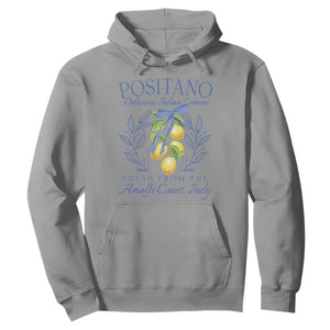 Positano Italy Hoodie Amalfi Coast Italian Lemons Town Italy Vacation TS10 Sport Gray Print Your Wear