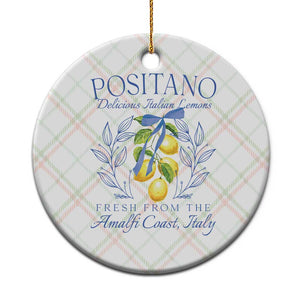 Positano Italy Ceramic Ornament Amalfi Coast Italian Lemons Town Italy Vacation TS10 1pc Christmas Plaid Print Your Wear