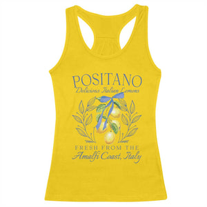 Positano Italy Racerback Tank Top Amalfi Coast Italian Lemons Town Italy Vacation TS10 Daisy Print Your Wear