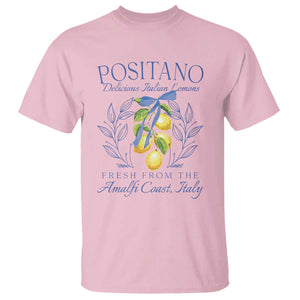 Positano Italy T Shirt Amalfi Coast Italian Lemons Town Italy Vacation TS10 Light Pink Print Your Wear