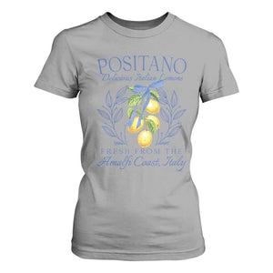 Positano Italy T Shirt For Women Amalfi Coast Italian Lemons Town Italy Vacation TS10 Sport Gray Print Your Wear