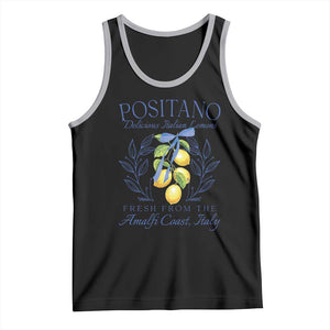 Positano Italy Tank Top Amalfi Coast Italian Lemons Town Italy Vacation TS10 Black Athletic Heather Print Your Wear