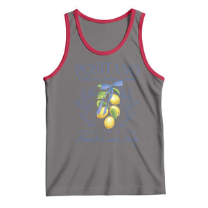 Positano Italy Tank Top Amalfi Coast Italian Lemons Town Italy Vacation TS10 Deep Heather Red Print Your Wear