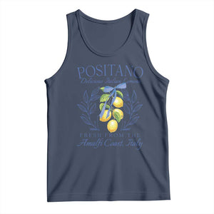 Positano Italy Tank Top Amalfi Coast Italian Lemons Town Italy Vacation TS10 Navy Print Your Wear