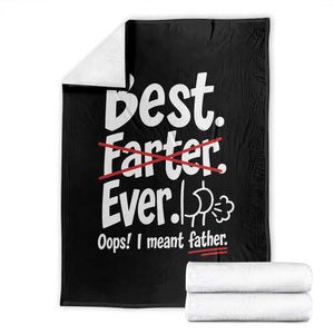 Retro Dad Worlds Best Farter I Mean Father Throw Blanket Funny Gag Gift Birthday Husband Dad Fathers Day