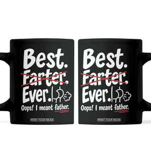 Retro Dad Worlds Best Farter I Mean Father Coffee Mug Funny Gag Gift Birthday Husband Dad Fathers Day