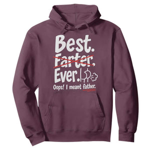 Retro Dad Worlds Best Farter I Mean Father Hoodie Funny Gag Gift Birthday Husband Dad Fathers Day